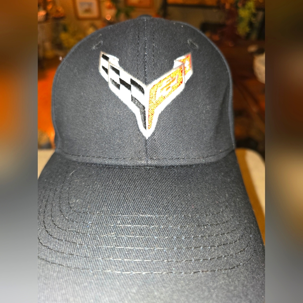 Black Corvette Logo Capfrom Ferman Chevy